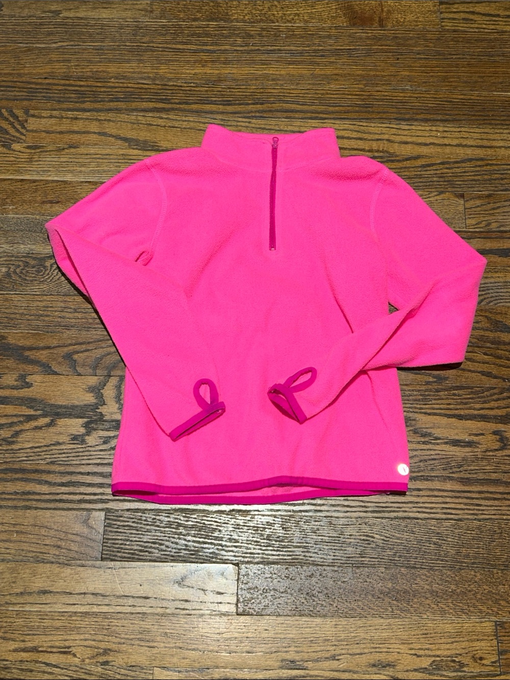 Xersion Hot Pink Girls' Quarter-Zip Fleece Pullover